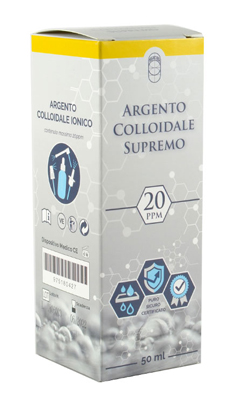 ARGENTO COLLOIDALE SUPREMO 20PPM CERTIFICATO SPRAY CON CONTAGOCCE + EROGATORE NASO + EROGATORE GOLA + EROGATORE PELLE - farmachicca