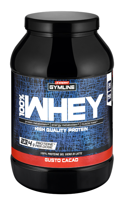 GYMLINE 100% WHEY CONCENTRATE CACAO 900 G - farmachicca