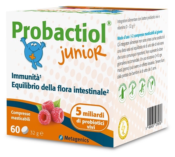 PROBACTIOL JUNIOR 60 COMPRESSE MASTICABILI NEW - farmachicca