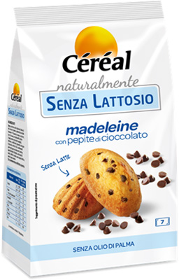 CEREAL MADELEINE PEPITE CIOCCOLATO NATURALMENTE SENZA LATTOSIO 210 G - farmachicca