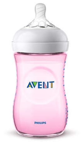 AVENT BIBERON NATURAL PP 260ML ROSA SINGLE PACK - farmachicca