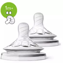 AVENT 2 TETTARELLE NATURAL FLUSSO LENTO 2 FORI - farmachicca