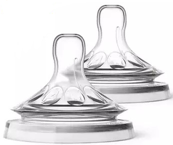 AVENT 2 TETTARELLE NATURAL FLUSSO ABBONDANTE 4 FORI - farmachicca