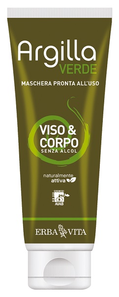 ARGILLA VERDE MASCHERA PRONTA 250 ML - farmachicca