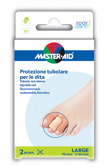 TUBO IN GEL MASTER-AID ELASTICIZZATO L 7,5 CM 2 PEZZI - farmachicca