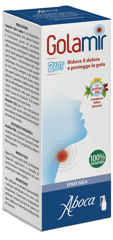 GOLAMIR 2ACT SPRAY 30 ML NO ALCOOL ADULTI E BAMBINI DA UN ANNO DI ETA' - farmachicca