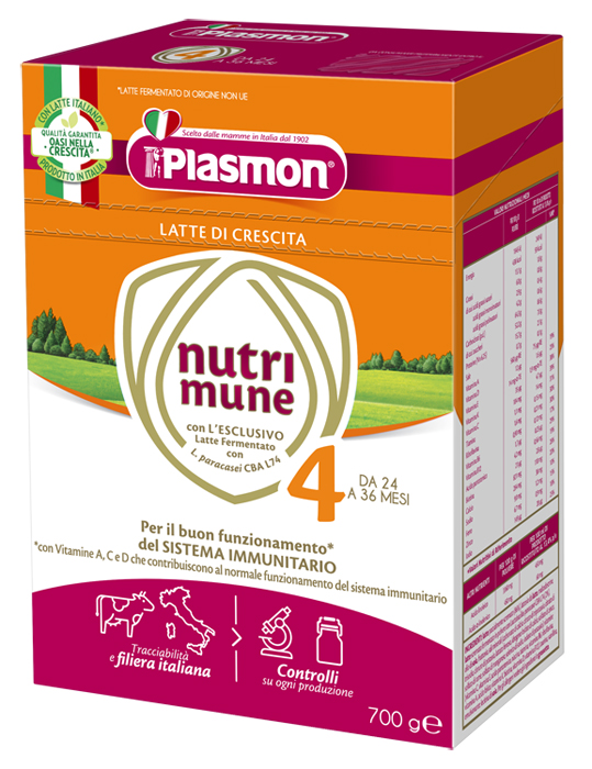 PLASMON NUTRIMUNE LATTE STAGE 4 POLVERE 700 G - farmachicca