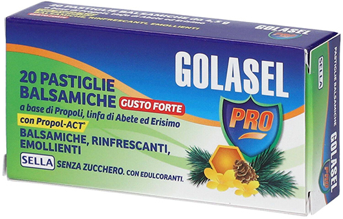 GOLASEL PRO 20 PASTIGLIE BALSAMICHE FORTI - farmachicca