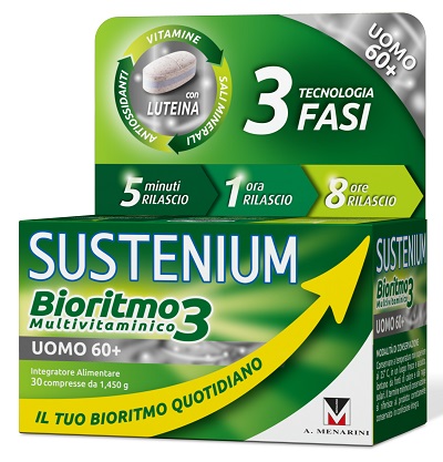 SUSTENIUM BIORITMO3 UOMO 60+ 30 COMPRESSE - farmachicca