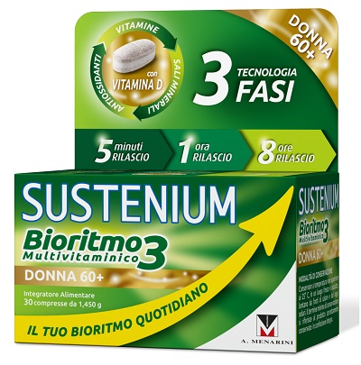 SUSTENIUM BIORITMO3 DONNA 60+ 30 COMPRESSE - farmachicca