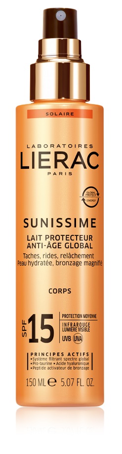 LIERAC SUNISSIME LATTE CORPO SPF15 150 ML - farmachicca