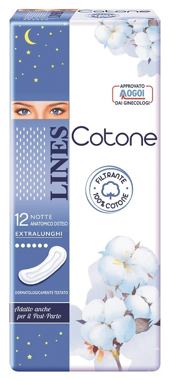 LINES COTONE NON ULTRA NOTTE DISTESI 12 PEZZI - farmachicca