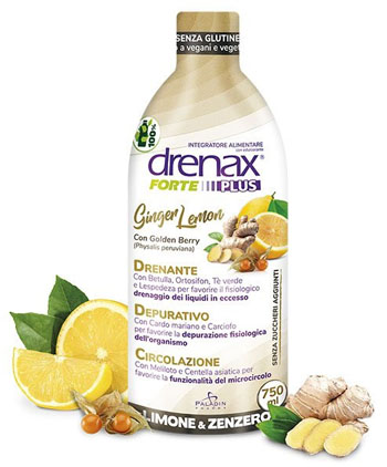 DRENAX FORTE PLUS GINGER LEMON 750 ML - farmachicca