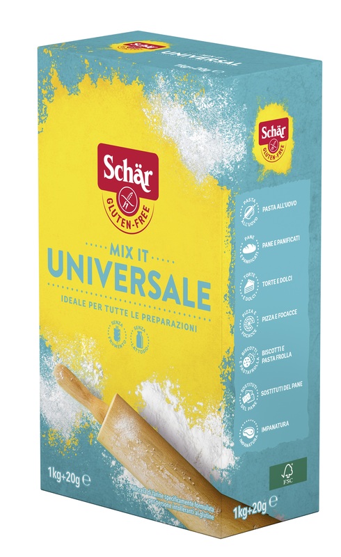 SCHAR MIX IT FARINA UNIVERSALE SENZA LATTOSIO 1 KG + 20 G - farmachicca
