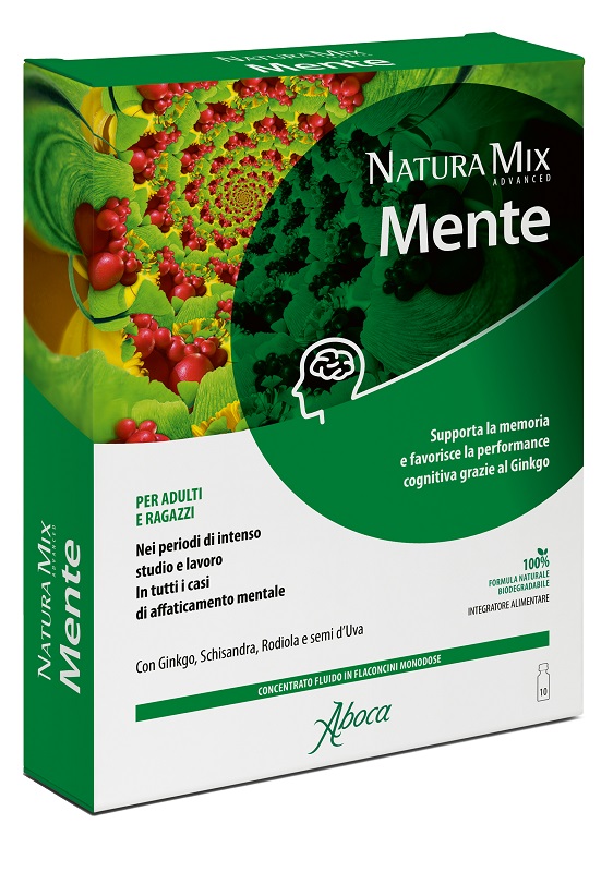 NATURA MIX ADVANCED MENTE 10 FLACONCINI - farmachicca