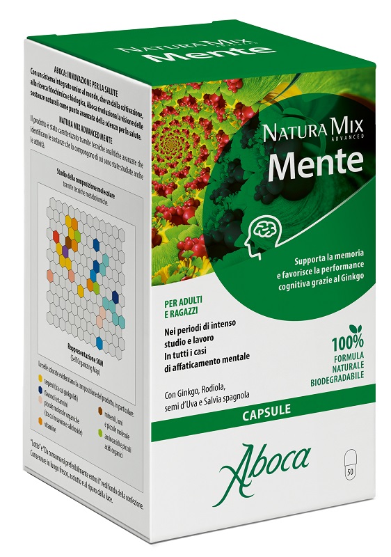 NATURA MIX ADVANCED MENTE 50 CAPSULE - farmachicca