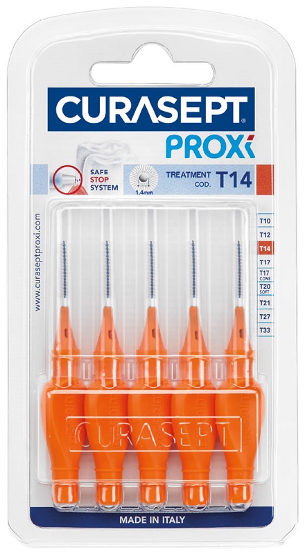 CURASEPT PROXI T14 ARANCIO/ORANGE 5 PEZZI - farmachicca
