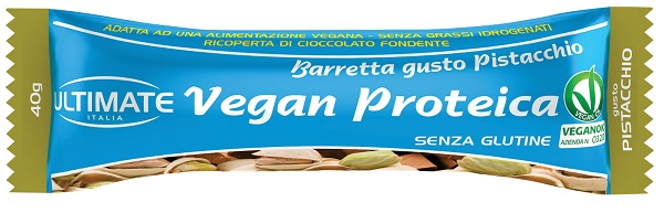 ULTIMATE BARRETTA VEGAN PROTEICA PISTACCHIO 40 G - farmachicca