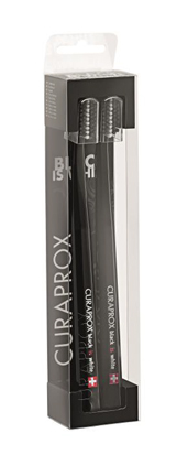 CURAPROX BLACK IS WHITE DENTIFRICI SBIANCANTI 2 SPAZZOLINI - farmachicca