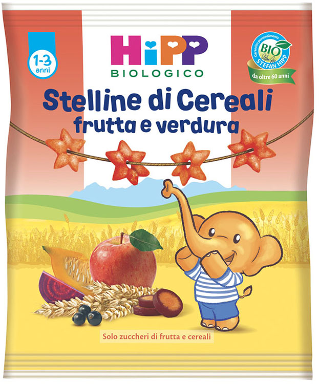 HIPP BIO STELLINE FRUTTA VERDURA 30 G - farmachicca