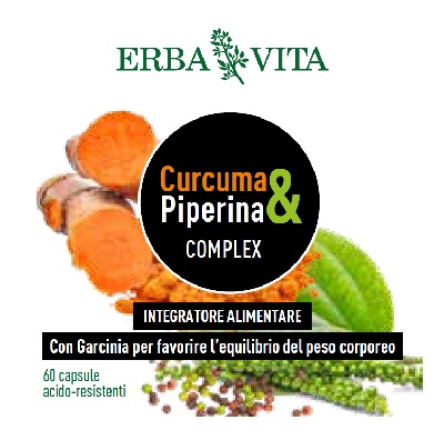 CURCUMA&PIPERINA COMPLEX 60 CAPSULE - farmachicca
