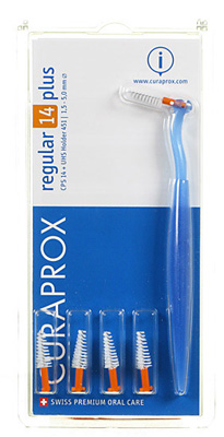 CURAPROX CPS REGULAR CPS 14 CON 5 SCOVOLINI + SUPPORTO - farmachicca