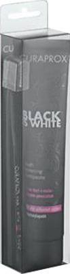 CURAPROX BLACK IS WHITE DENTIFRICI SBIANCANTI 1 DENTIFRICIO DA 90ML + 1 SPAZZOLINO - farmachicca
