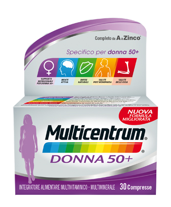 MULTICENTRUM DONNA 50+ 60 COMPRESSE - farmachicca