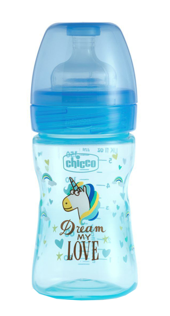CHICCO BIBERON WB FANTASTIC LOVE SILICONE 150 ML - farmachicca