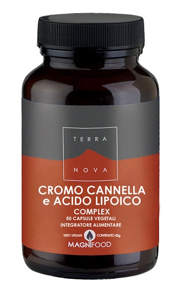 TERRANOVA CROMO/CANNELLA/ACIDO LIPOICO COMPLEX 50 CAPSULE - farmachicca