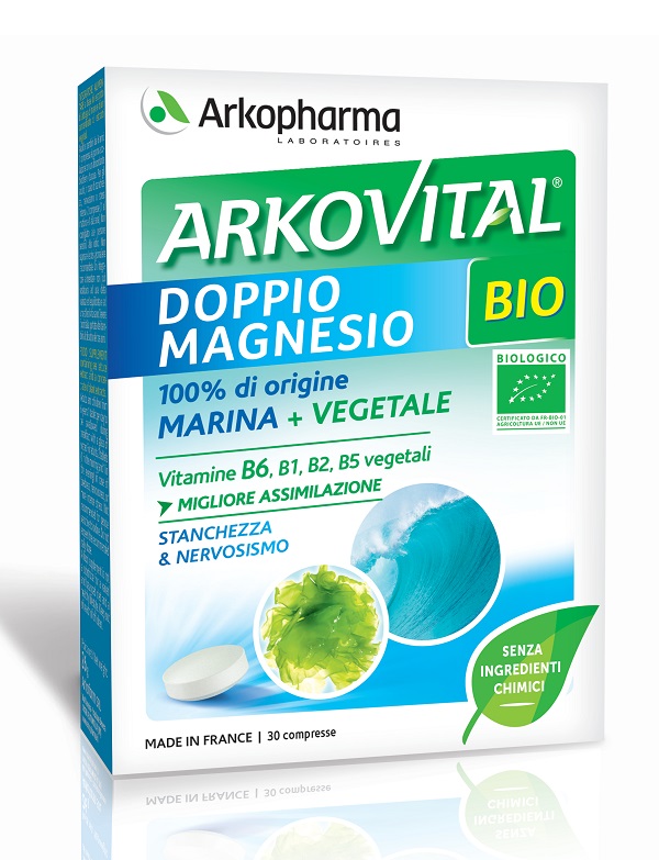 ARKOVITAL DOPPIO MAGNESIO BIO 30 COMPRESSE - farmachicca