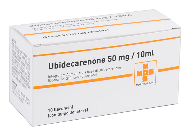 UBIDECARENONE 50MG/10ML POLVERE E SOLVENTE PER SOSPENSIONE ORALE 10 FLACONCINI - farmachicca