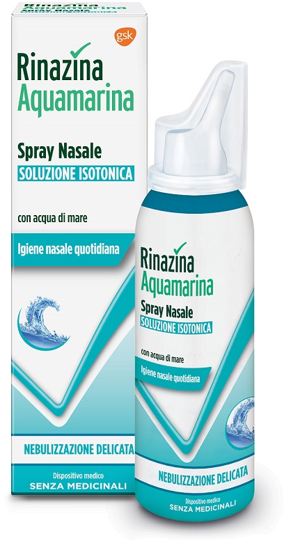 RINAZINA AQUAMARINA ISOTONICA SPRAY NEBULIZZAZIONE DELICATA 100 ML - farmachicca