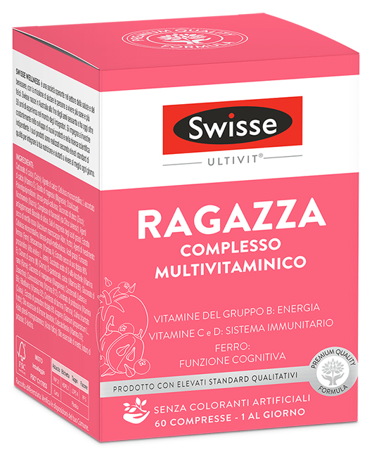 SWISSE MULTIVITAMINICO RAGAZZA 60 COMPRESSE - farmachicca