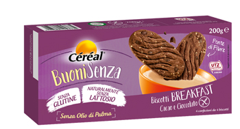 CEREAL BUONI SENZA BISCOTTI BREAKFAST CACAO E CIOCCOLATO 200 G - farmachicca