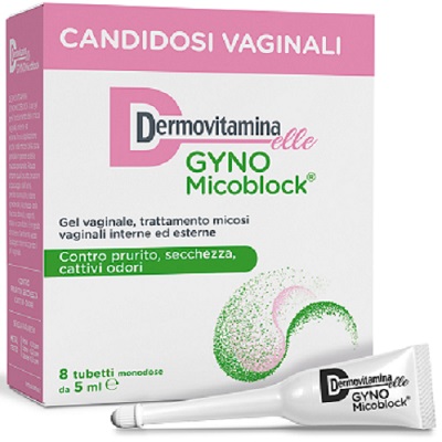 DERMOVITAMINA GYNOMICOBLOCK M 8 TUBETTI MONODOSE 5 ML - farmachicca