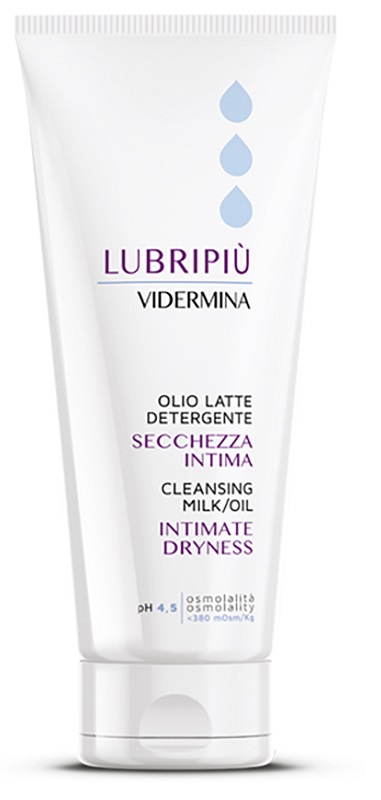 VIDERMINA LUBRIPIU' OLIO LATTE DETERGENTE SECCHEZZA INTIMA 200 ML - farmachicca