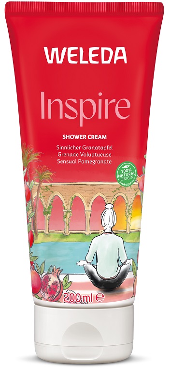 WELEDA INSPIRE DOCCIA CREMOSA MELOGRANO 200 ML - farmachicca