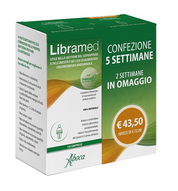 LIBRAMED TRATTAMENTO 5 SETTIMANE 138 + 84 COMPRESSE - farmachicca
