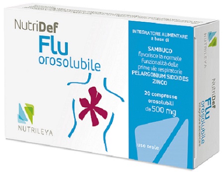 NUTRIDEF FLU OROSOLUBILE 20 COMPRESSE - farmachicca