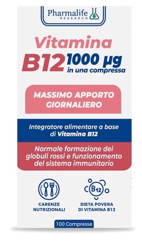 VITAMINA B12 100 COMPRESSE VITACURVEG - farmachicca