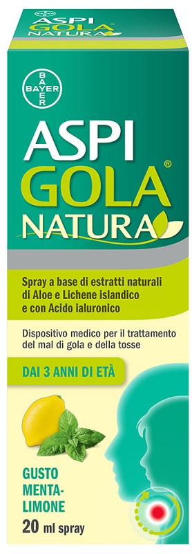 ASPI GOLA NATURA SPRAY MENTA LIMONE 20 ML - farmachicca