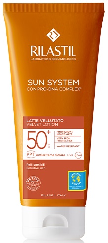 RILASTIL SUN SYSTEM PHOTO PROTECTION TERAPY SPF 50+ LATTE VELLUTANTE 200 ML - farmachicca