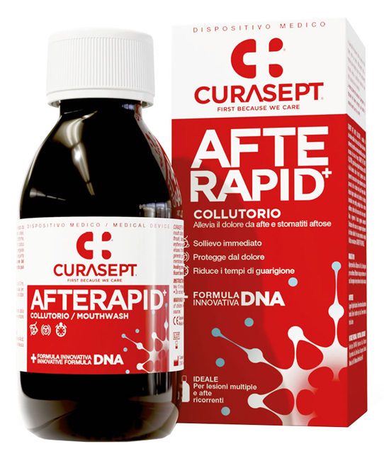 CURASEPT COLLUTORIO AFTE RAPID DNA 125 ML - farmachicca