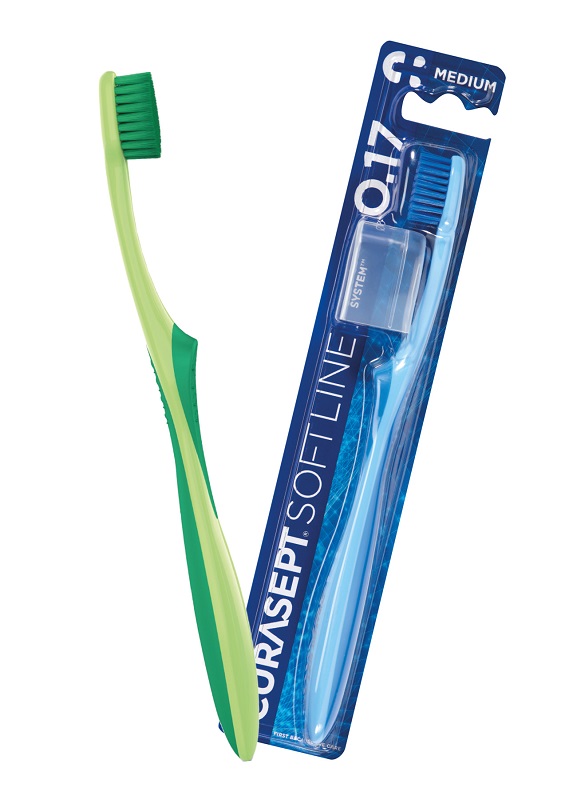 CURASEPT SPAZZOLINO MEDIUM 017 BIPACK - farmachicca