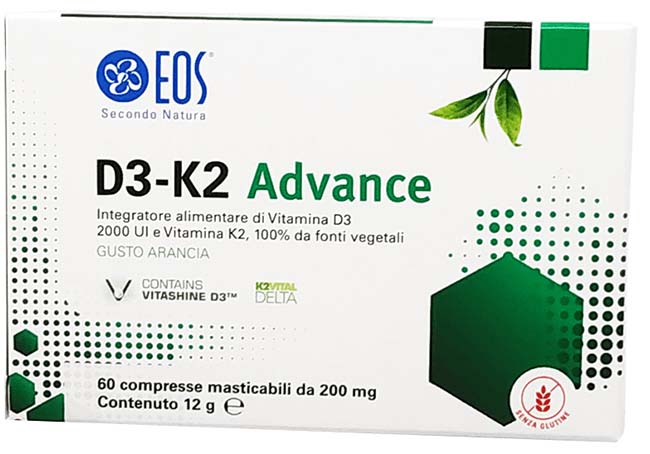 EOS D3 K2 ADVANCE 60 COMPRESSE MASTICABILI - farmachicca