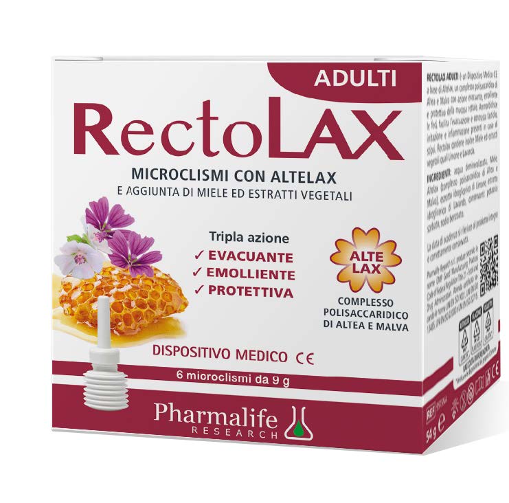 RECTOLAX ADULTI MICROCLISMI 6 PEZZI DA 9 G - farmachicca