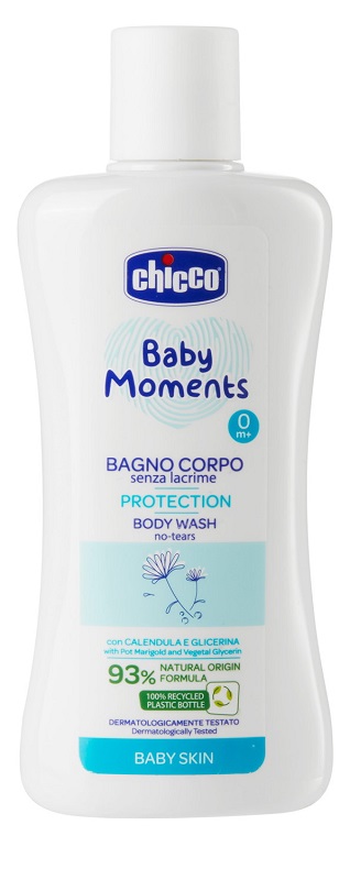 CHICCO BABY MOMENTS BAGNO CORPO SENZA LACRIME PROTECTION 200 ML - farmachicca