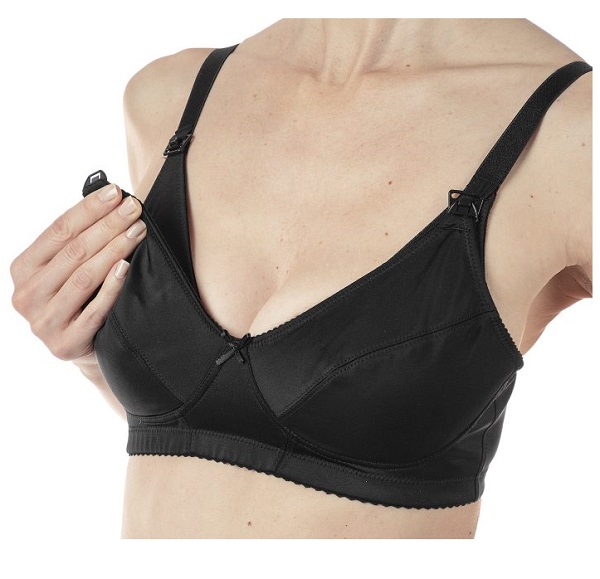 MAMMY REGGISENO MICROFIBRA ALLATTAMENTO BLACK 4D - farmachicca