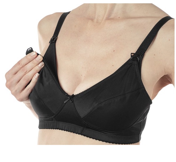 MAMMY REGGISENO MICROFIBRA ALLATTAMENTO BLACK 6D - farmachicca